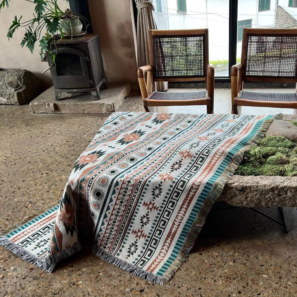 DesertBloom | Tapestry Picnic Blanket and Throw