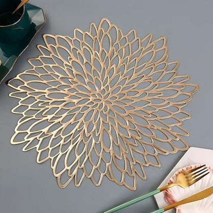 ChrysanthemumCharm | Elegant Floral Table Placemat