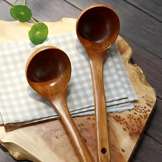EcoSpoon | Natural Wooden Soup Spoon - 1pc
