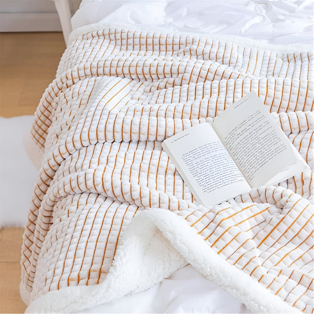 CozyHome | Warm Waffle Sherpa Blanket