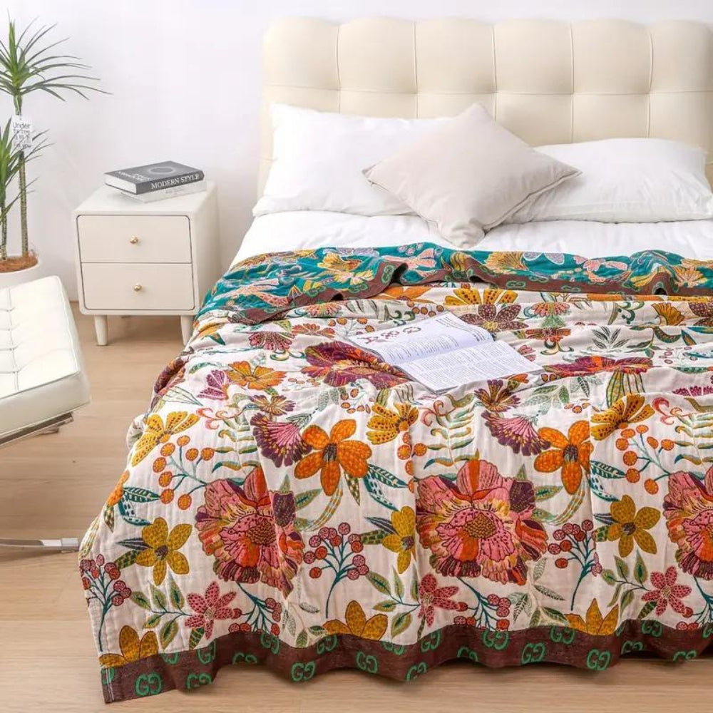 CharmCo | Floral Blanket Throw