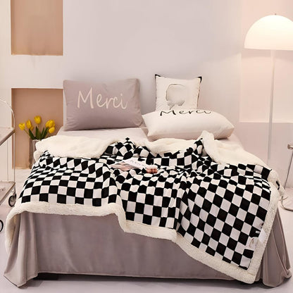 ChessElegance | Chessboard Pattern Blanket For Home Decor
