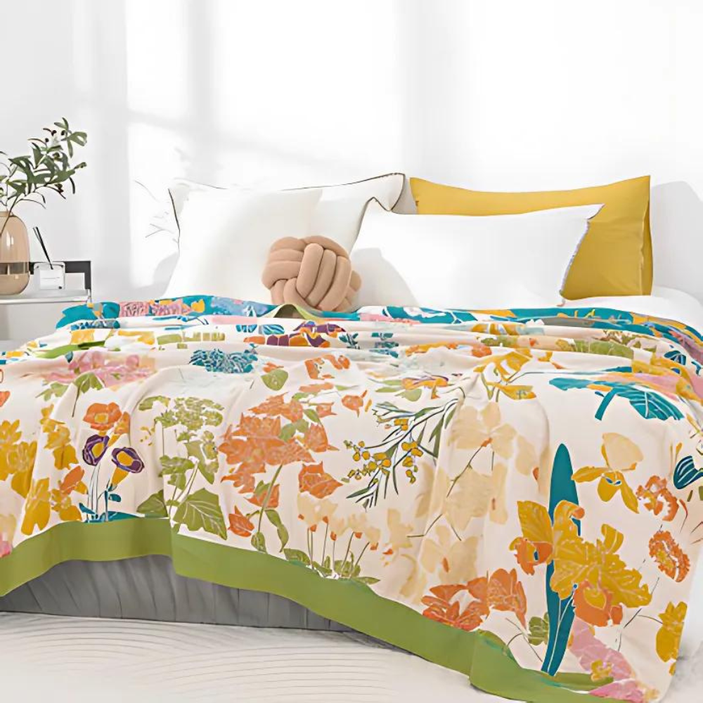 Blossom Bay | Breathable Cotton Coverlet