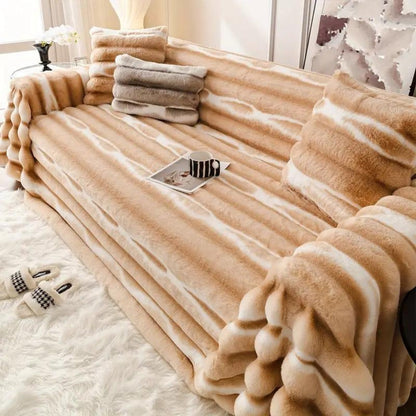CozyHome | Velvet Faux Fur Sofa Cover