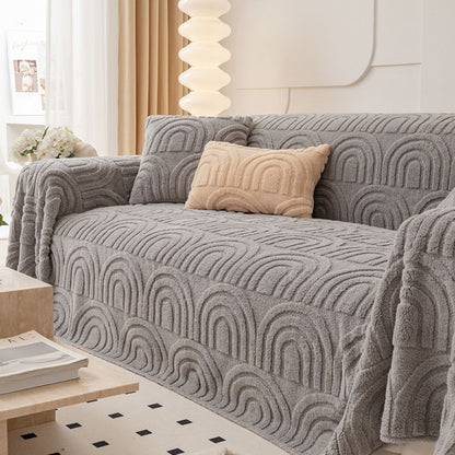 Celestial | Plush Sofa Cover for Living Room Furniture Protection