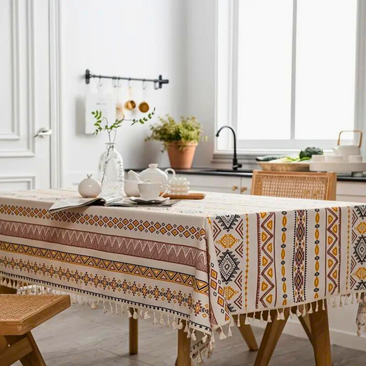 BohoCharm | Exquisite Bohemian Tablecloth With Tassels