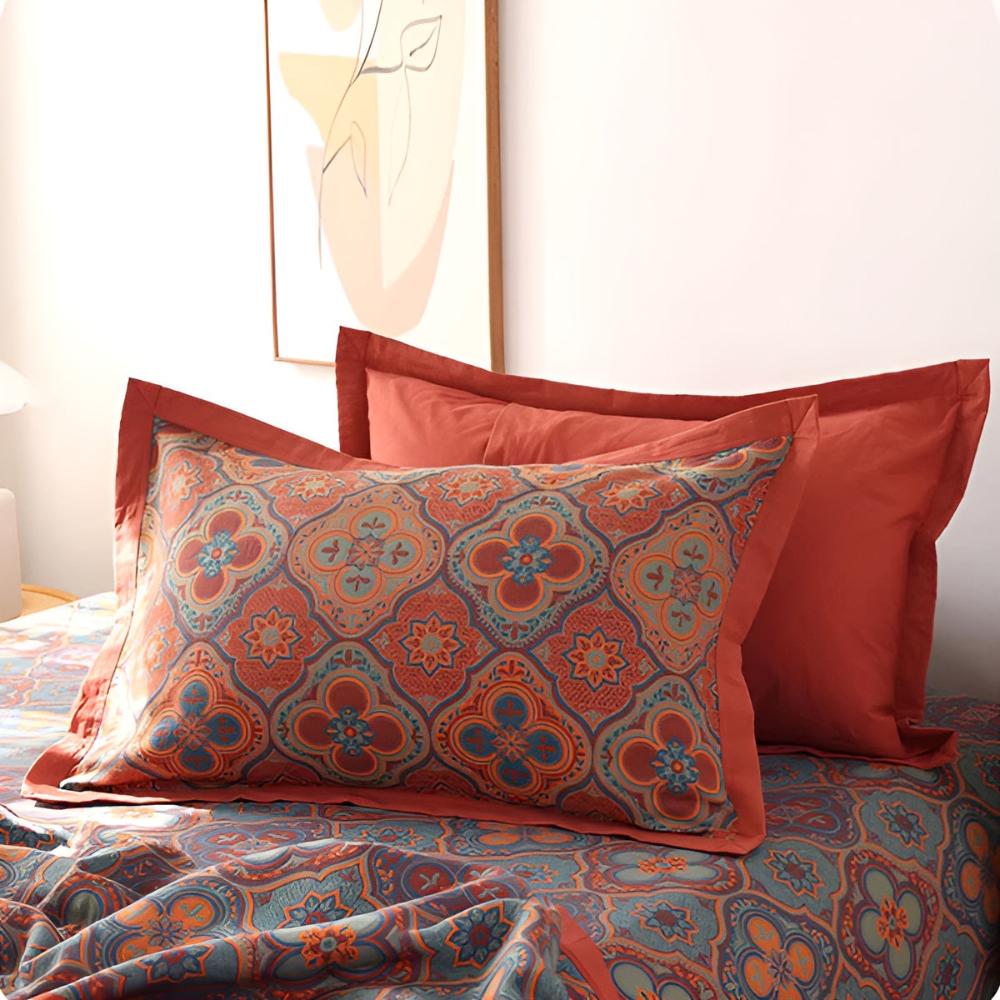 BlossomHome | Embroidery Cotton Reversible Coverlet
