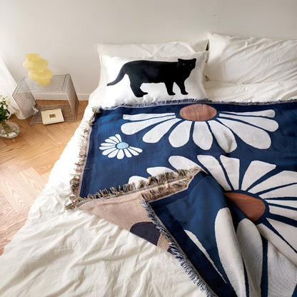Cozy Daisy | Woven Throw Blanket