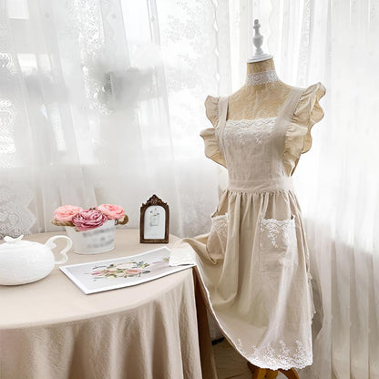 Blush Belle | Ruffle Apron for Women Cooking and Baking