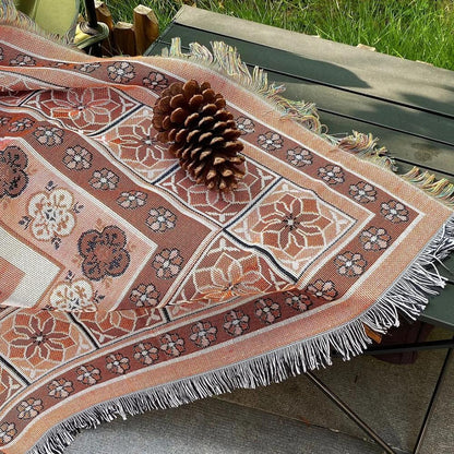 DesertBloom | Tapestry Picnic Blanket and Throw