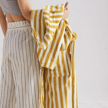 Cloud-Soft | Unisex Striped Bathrobe