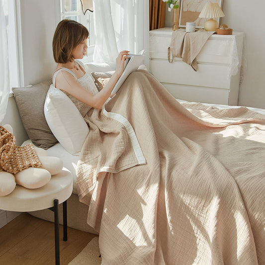 CozyNest | Deluxe Multi-Layer Muslin Cotton Blanket