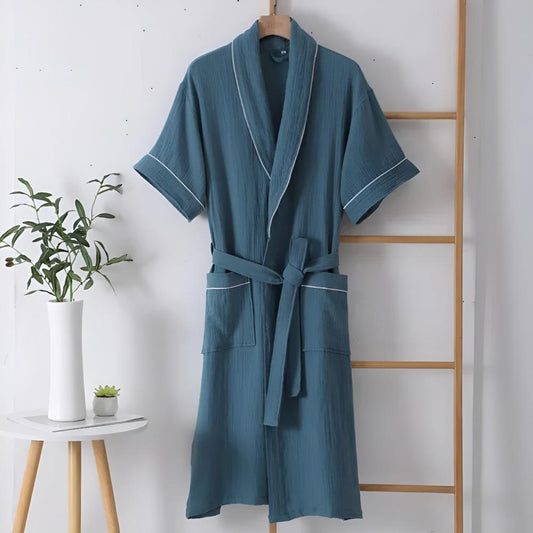 CozyWear | Summer Cotton Half Sleeve Bathrobe
