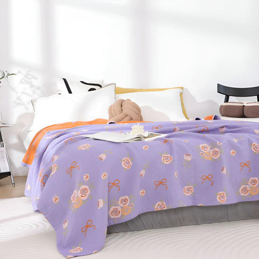 BowKnot | Rose Cotton Gauze Blanket