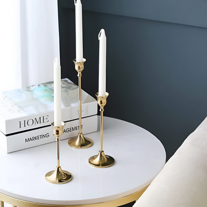 CandleGlow | Vintage Style Candle Holder Set 3Pcs