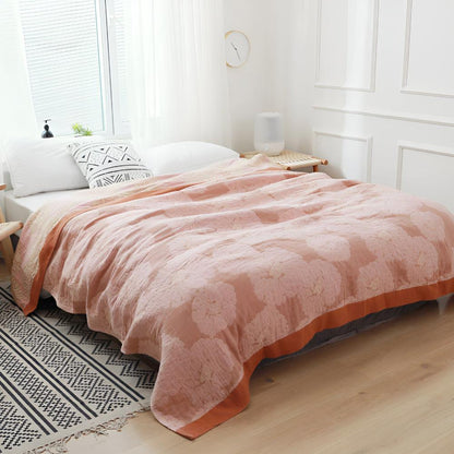 BotanicalBliss | Organic Cotton Blanket