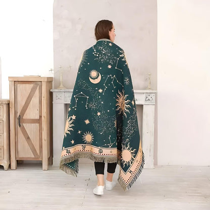 CelestialCo | Sun Moon Stars Celestial Blanket