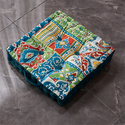 CozyNest | Vintage Inspired Tufted Floor Cushion