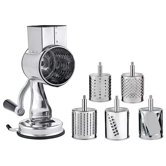 5-in-1 Stainless Steel Grater & Nut Grinder – Multi-Function Kitchen Tool