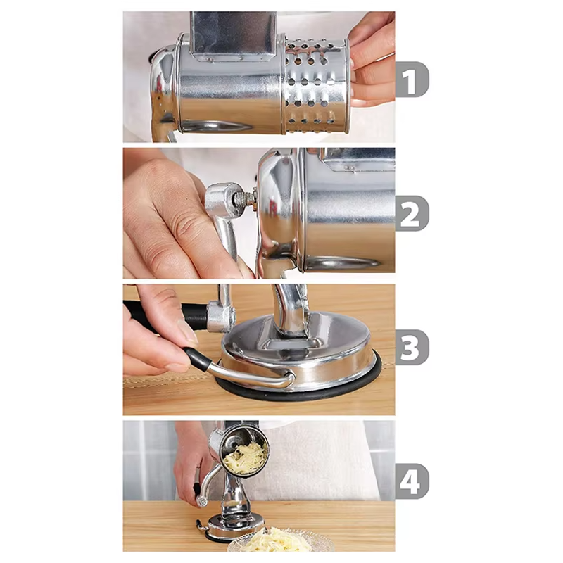 5-in-1 Stainless Steel Grater & Nut Grinder – Multi-Function Kitchen Tool