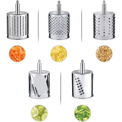 5-in-1 Stainless Steel Grater & Nut Grinder – Multi-Function Kitchen Tool