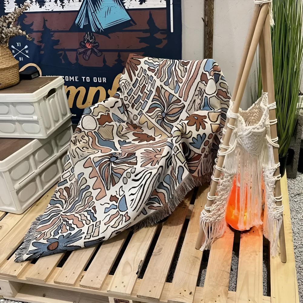 DesertBloom | Tapestry Picnic Blanket and Throw