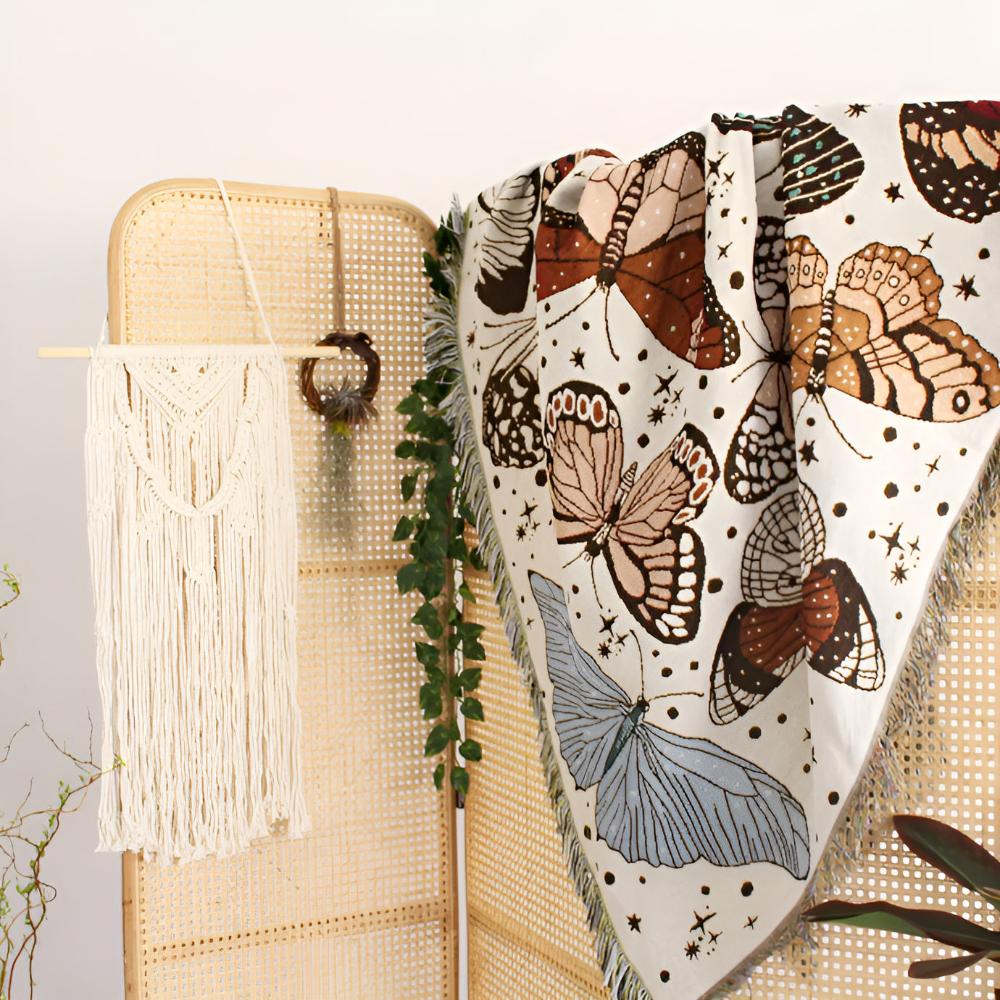 ButterflyGarden | Cozy Butterfly Garden Blanket For Home Decor