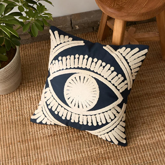 BohoNest | Eye Embroidered Cushion Cover