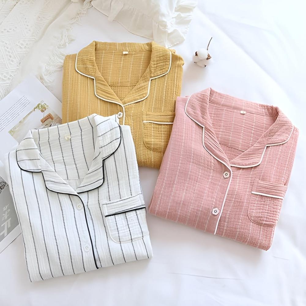 DreamWear | Pastel Striped Cotton Nightdress
