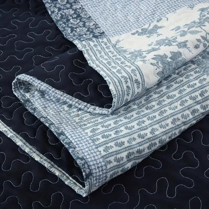 CozyNest | Plaid Patchwork Coverlet Bedding Set