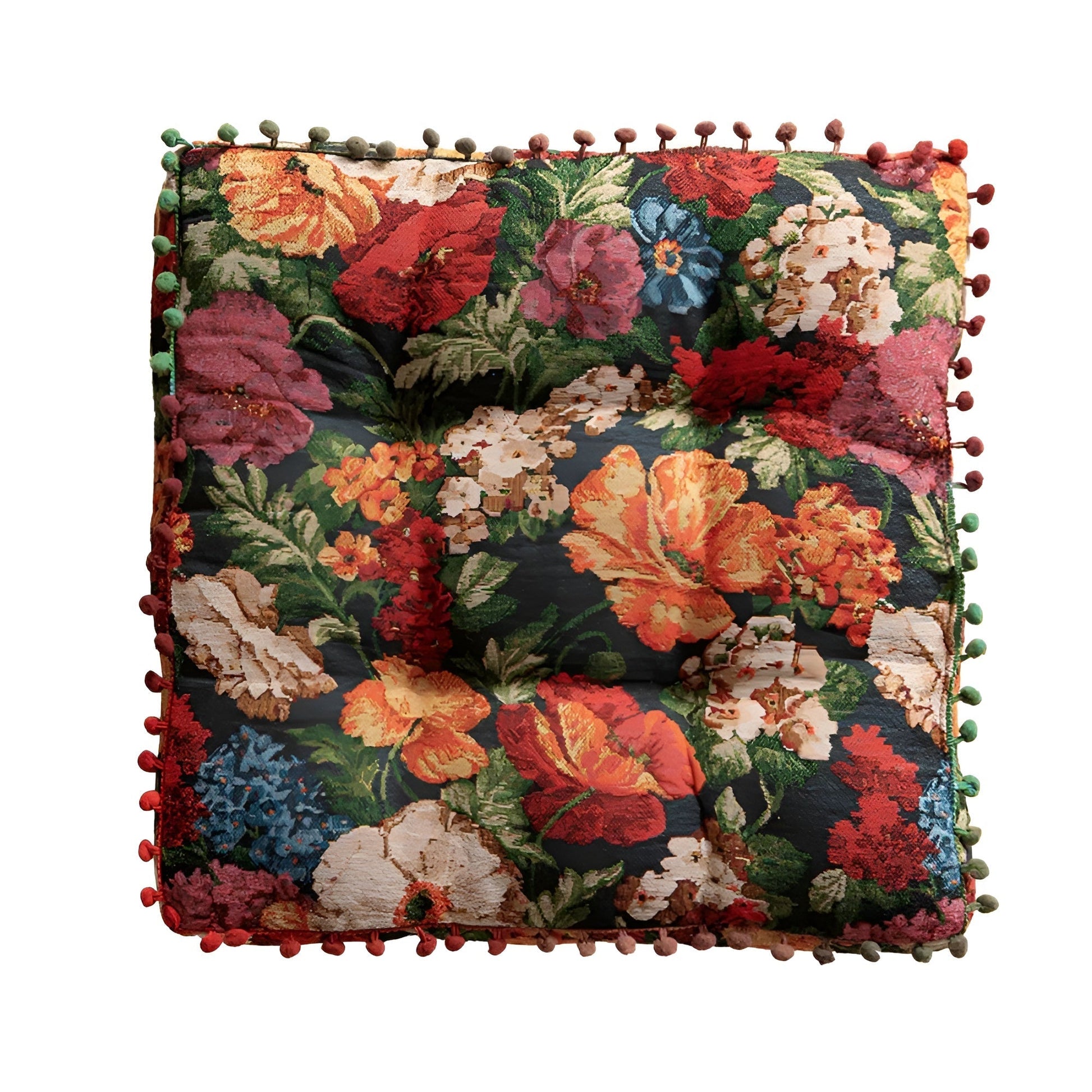 BohoChic | Retro Floral Tassel Cushion Pillow