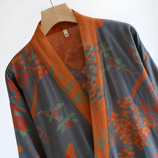 CozyWear | Retro Cotton Gauze Bathrobe