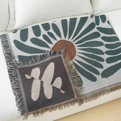 CozyHome | Floral Daisy Woven Throw Blanket