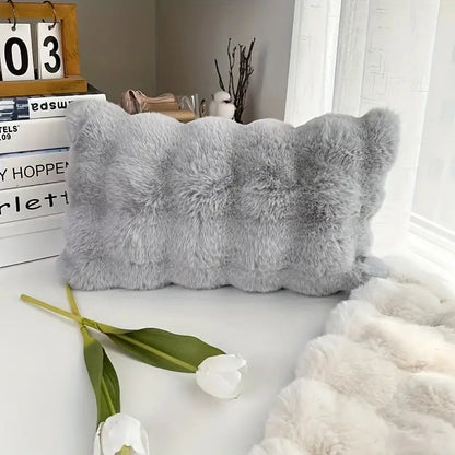 CozyNest | Rabbit Faux Fur Pillow Cover