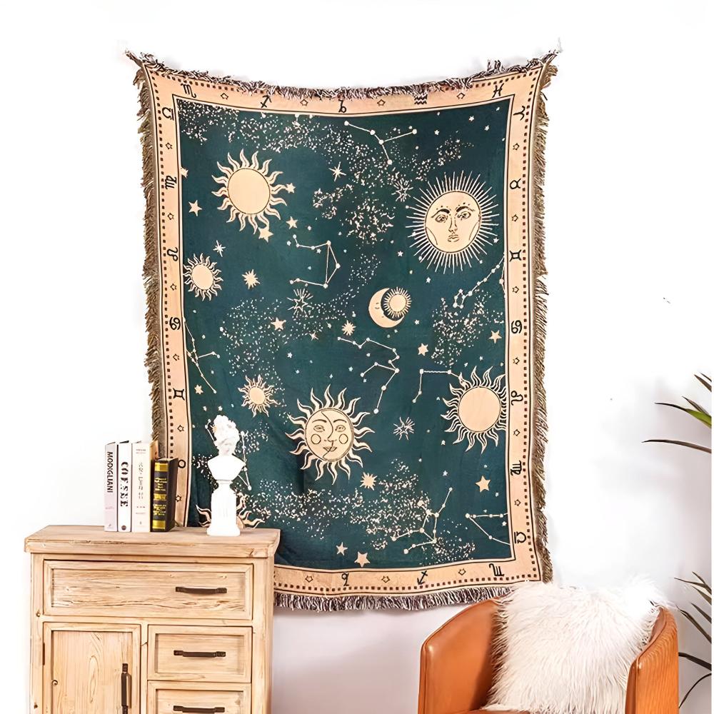 CelestialCo | Sun Moon Stars Celestial Blanket