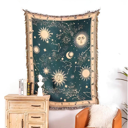 CelestialCo | Sun Moon Stars Celestial Blanket