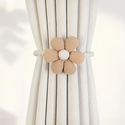DelicateBloom | Flower Magnetic Curtain Tiebacks Set 2Pcs