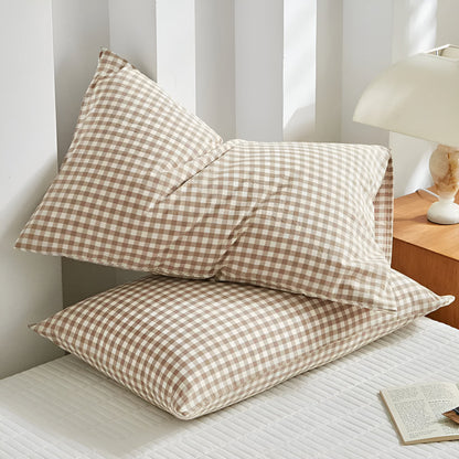 CozyHome | Soft Plaid Checkered Pillowcases