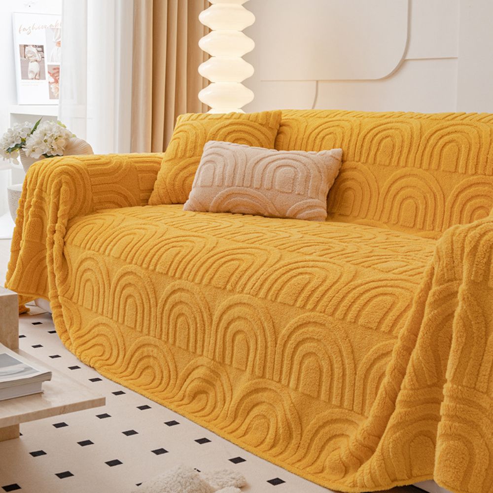 Celestial | Plush Sofa Cover for Living Room Furniture Protection