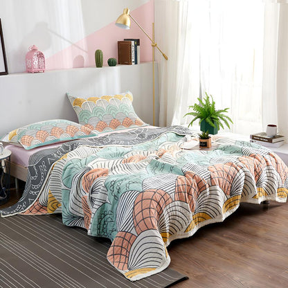 CozyHome | Scallop Pattern Cotton Blanket
