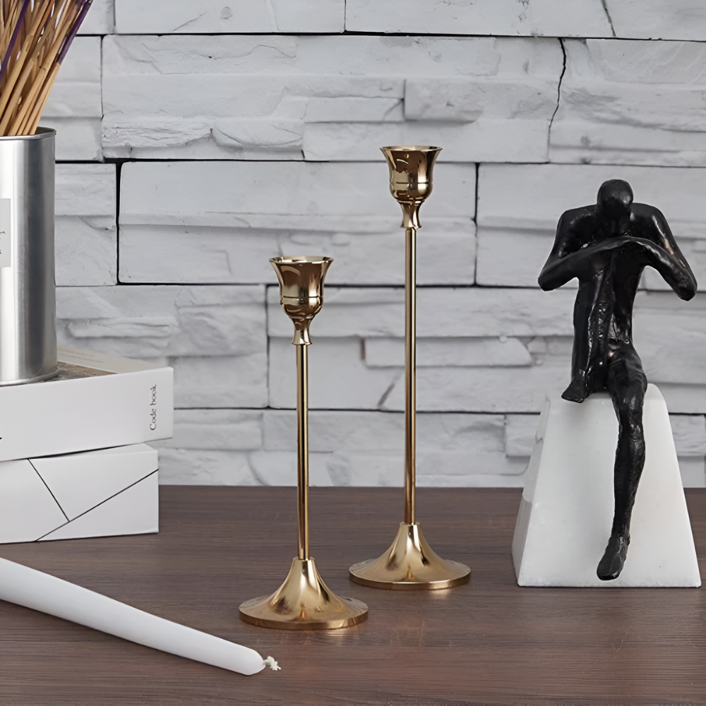 CandleGlow | Vintage Style Candle Holder Set 3Pcs