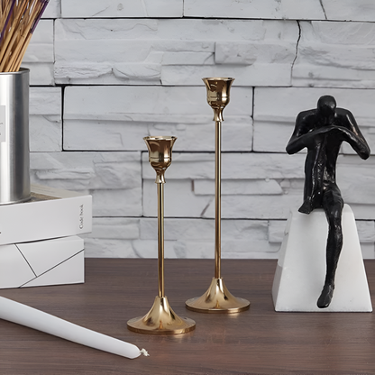 CandleGlow | Vintage Style Candle Holder Set 3Pcs