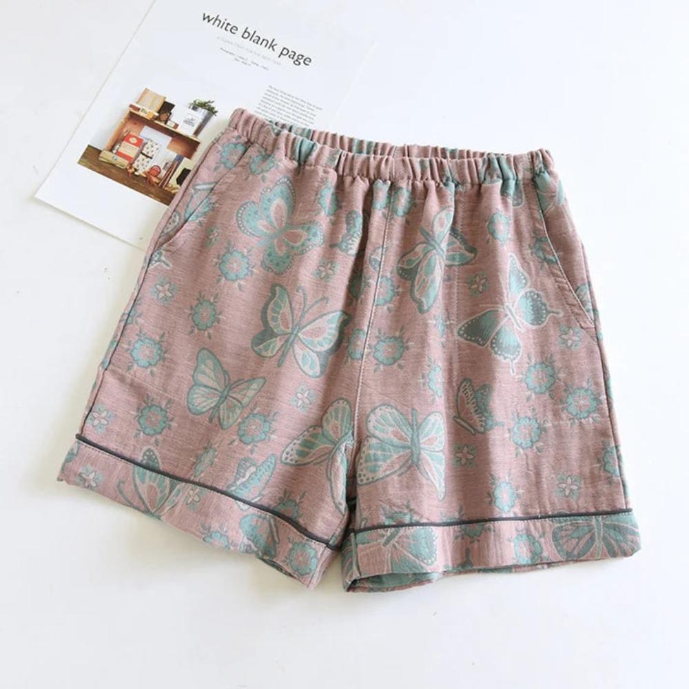 ButterflyBloom | Cotton Lounge Shorts Butterfly Bloom Design