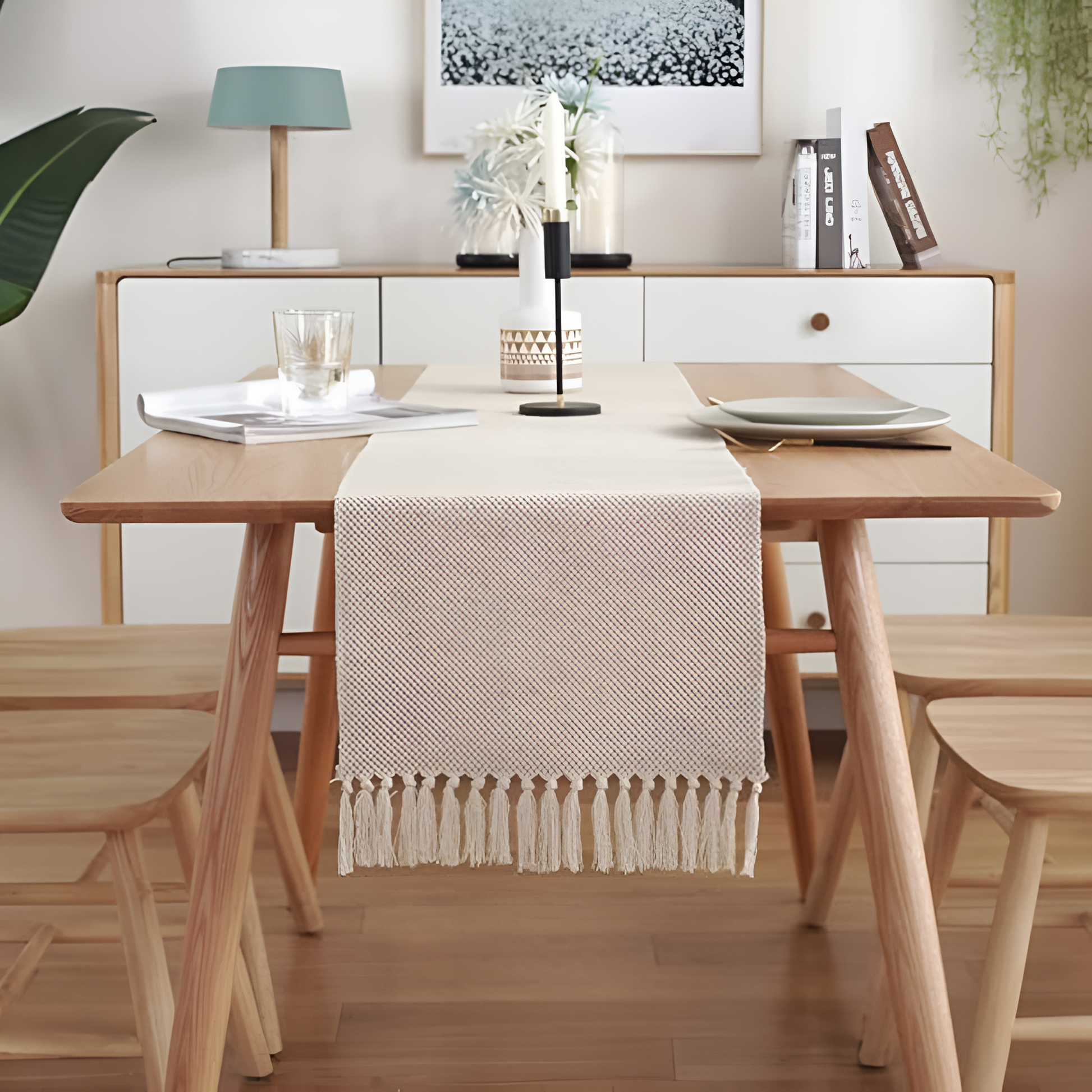 BohoHome | Woven Dining Table Runner