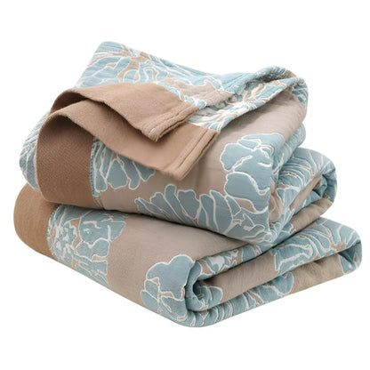 BotanicalBliss | Organic Cotton Blanket