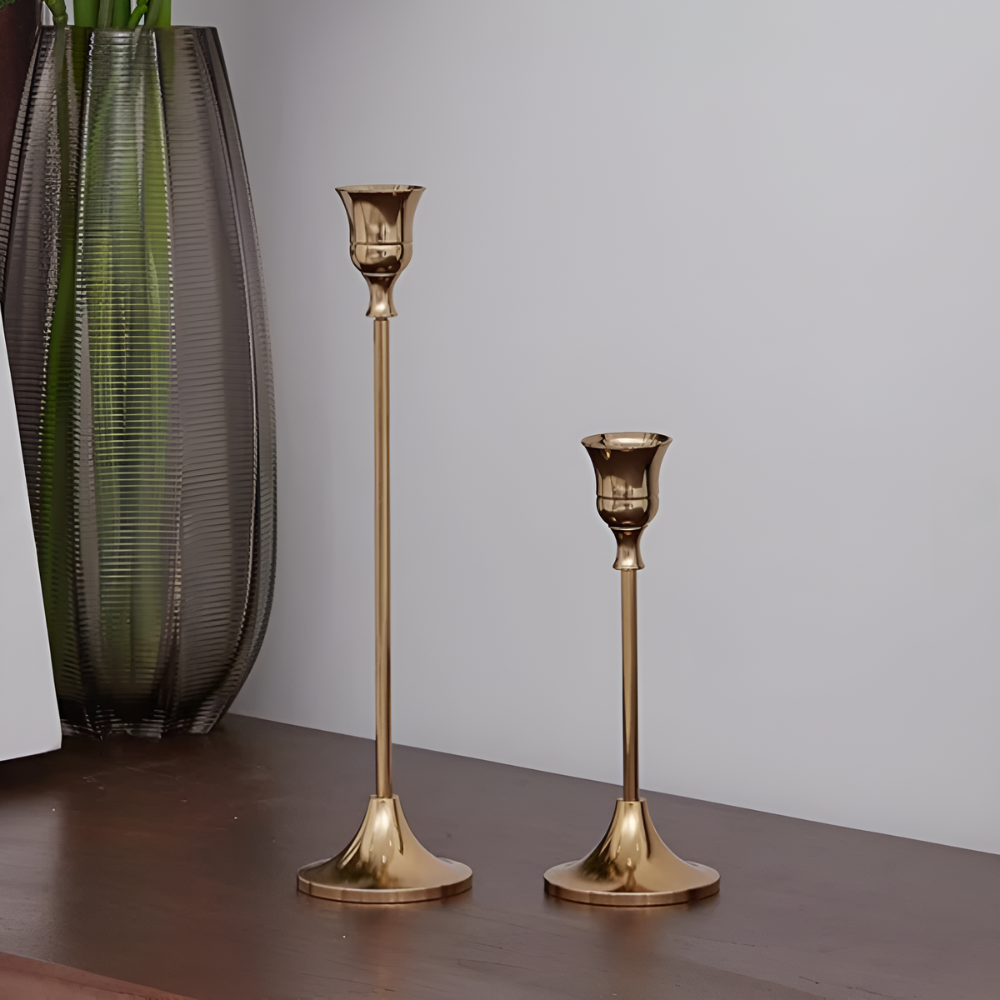 CandleGlow | Vintage Style Candle Holder Set 3Pcs