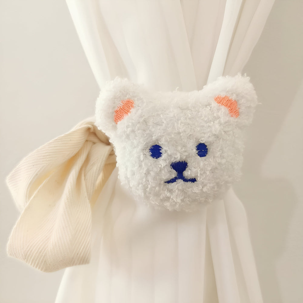 CuddleClasp | Teddy Bear Curtain Tiebacks Set