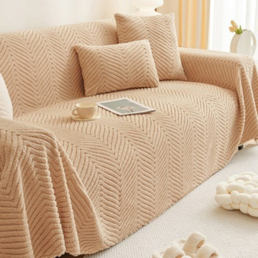 ChenilleCozy | Chenille Plush Sofa Cover