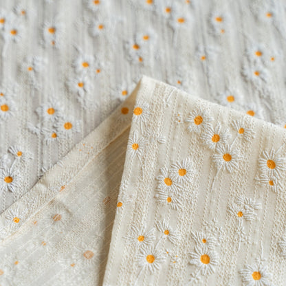 BohoHome | Playful Daisy Embroidered Boho Table Runner