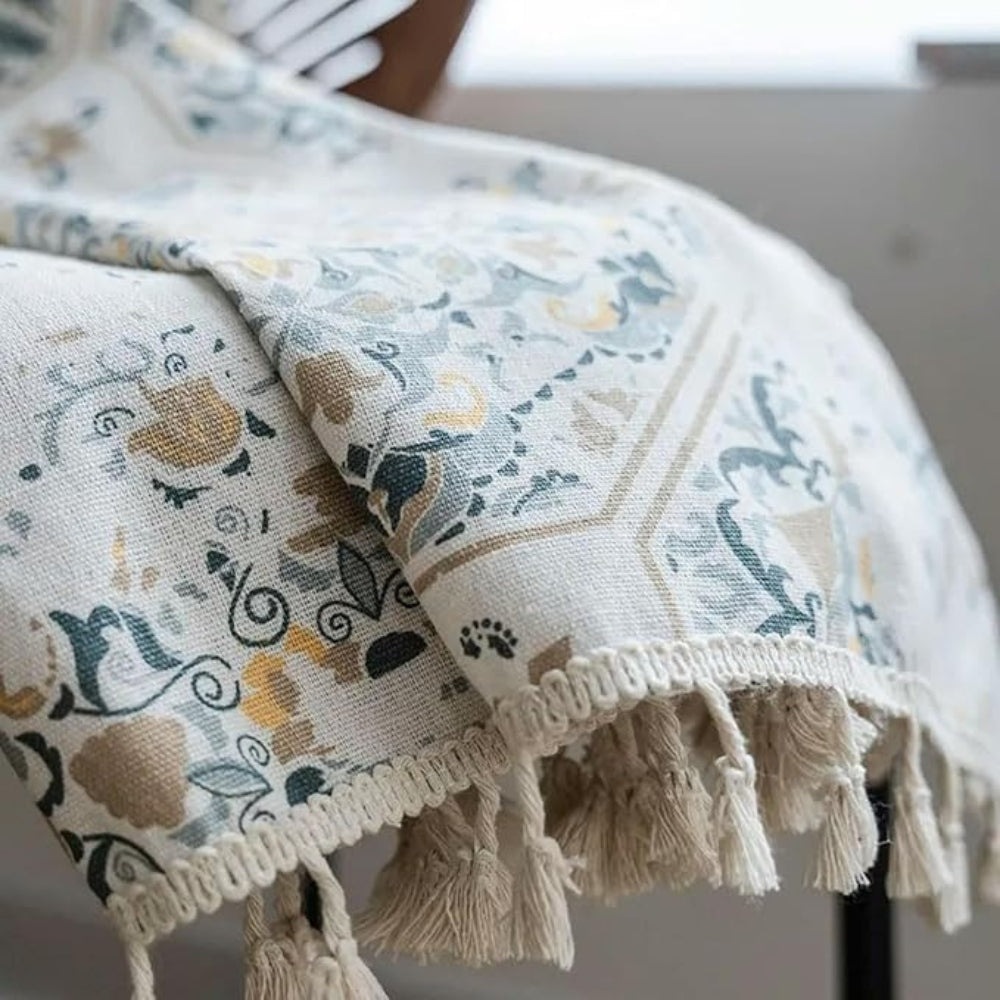 BotanicalBliss | Elegant Tassel Curtain Drapes